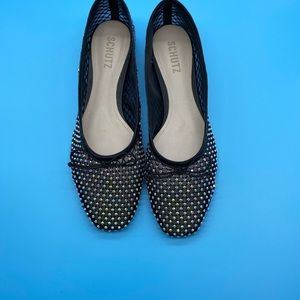Schutz Crystal Ballet Flats